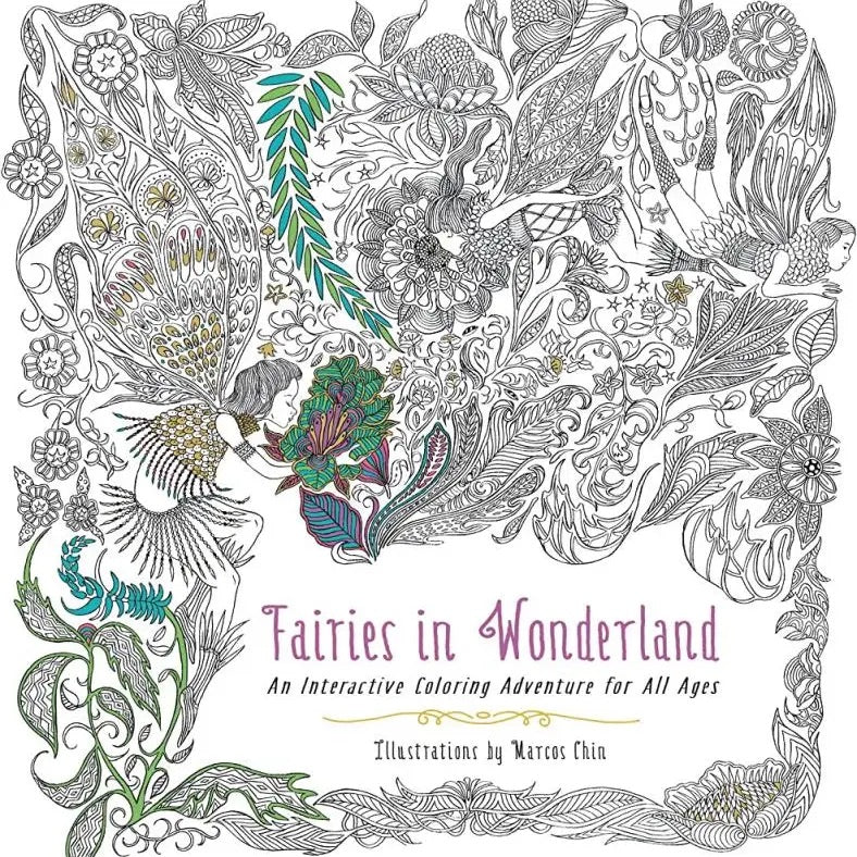 Fairies in Wonderland Coloring Book