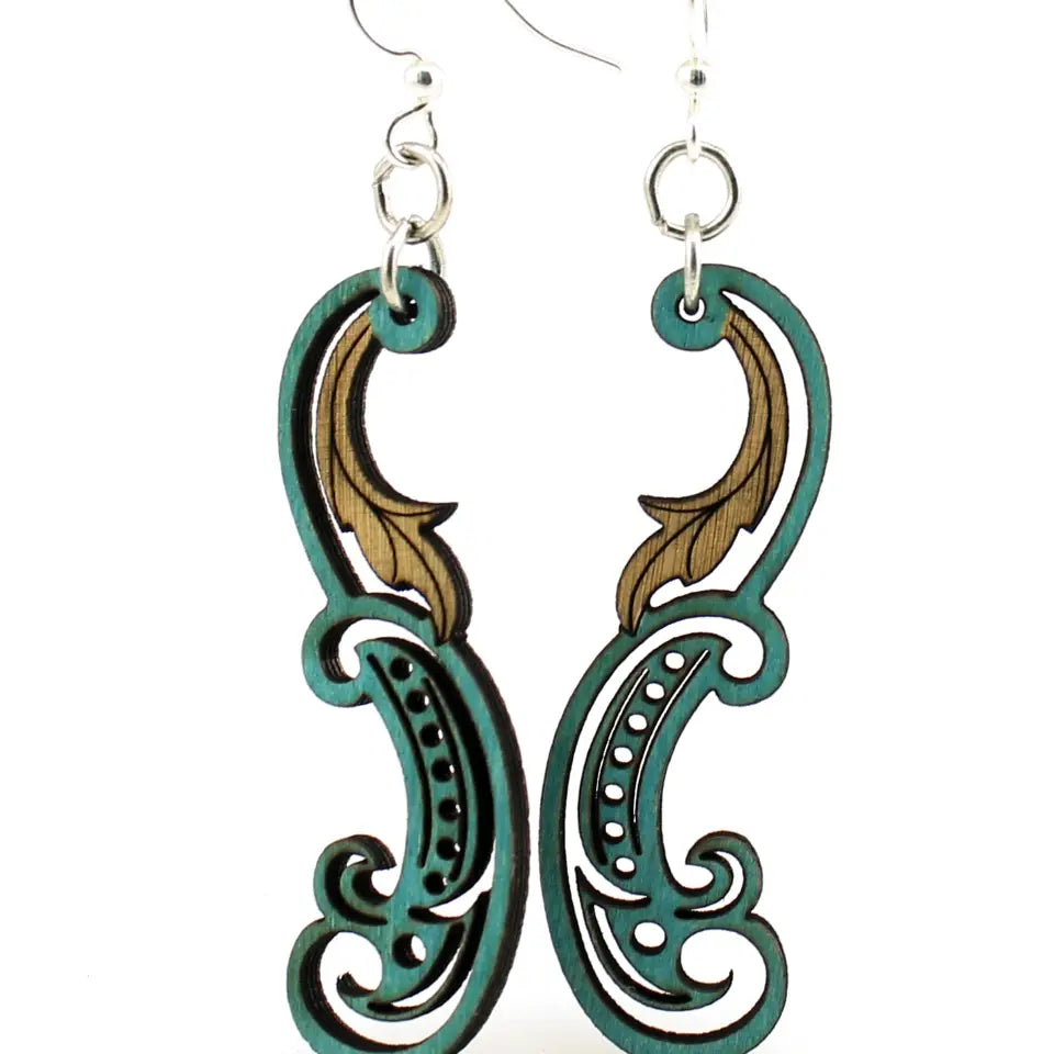 Paisley Leaf Earrings