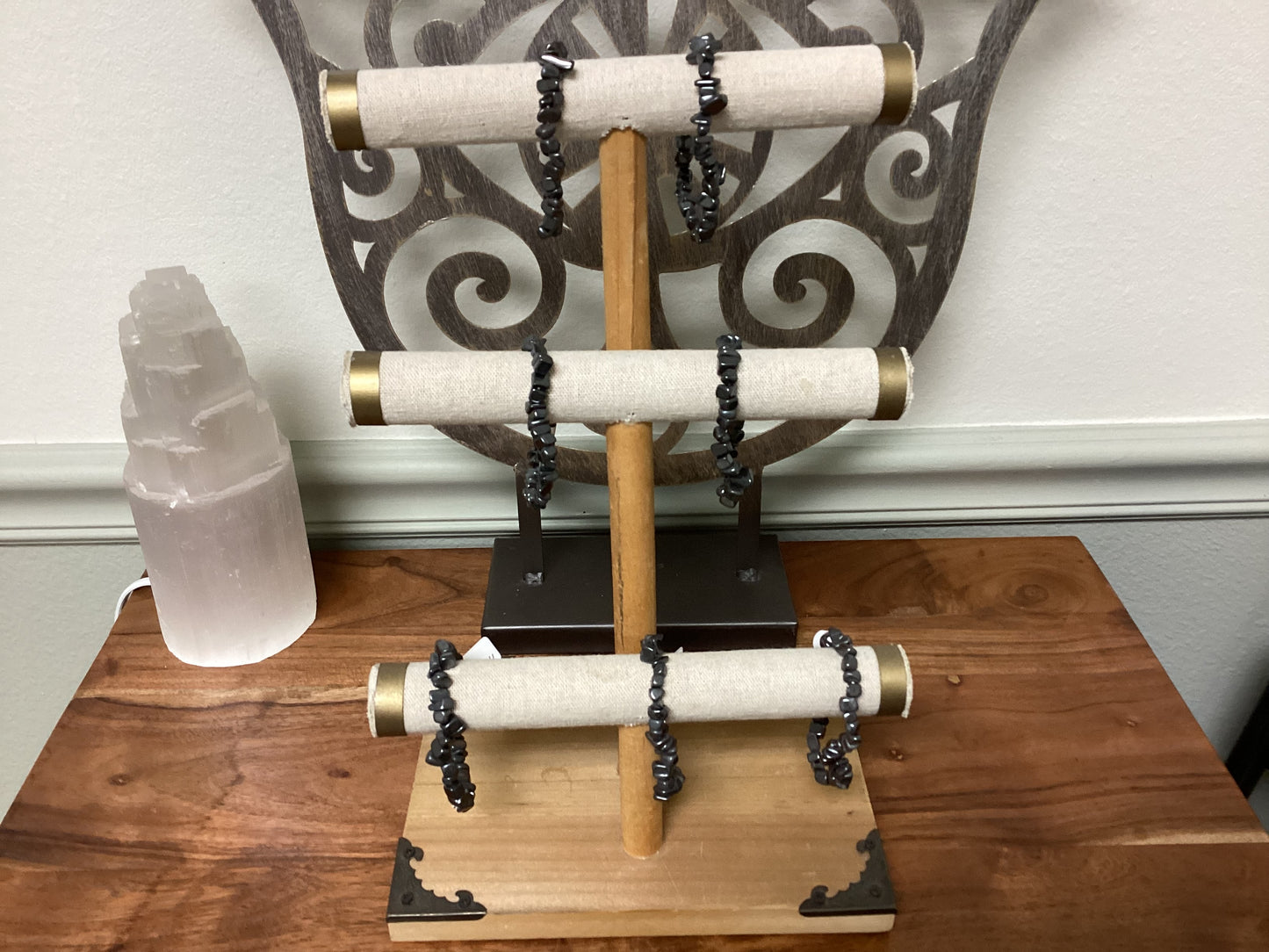 Hematite Chip Elastic Bracelets