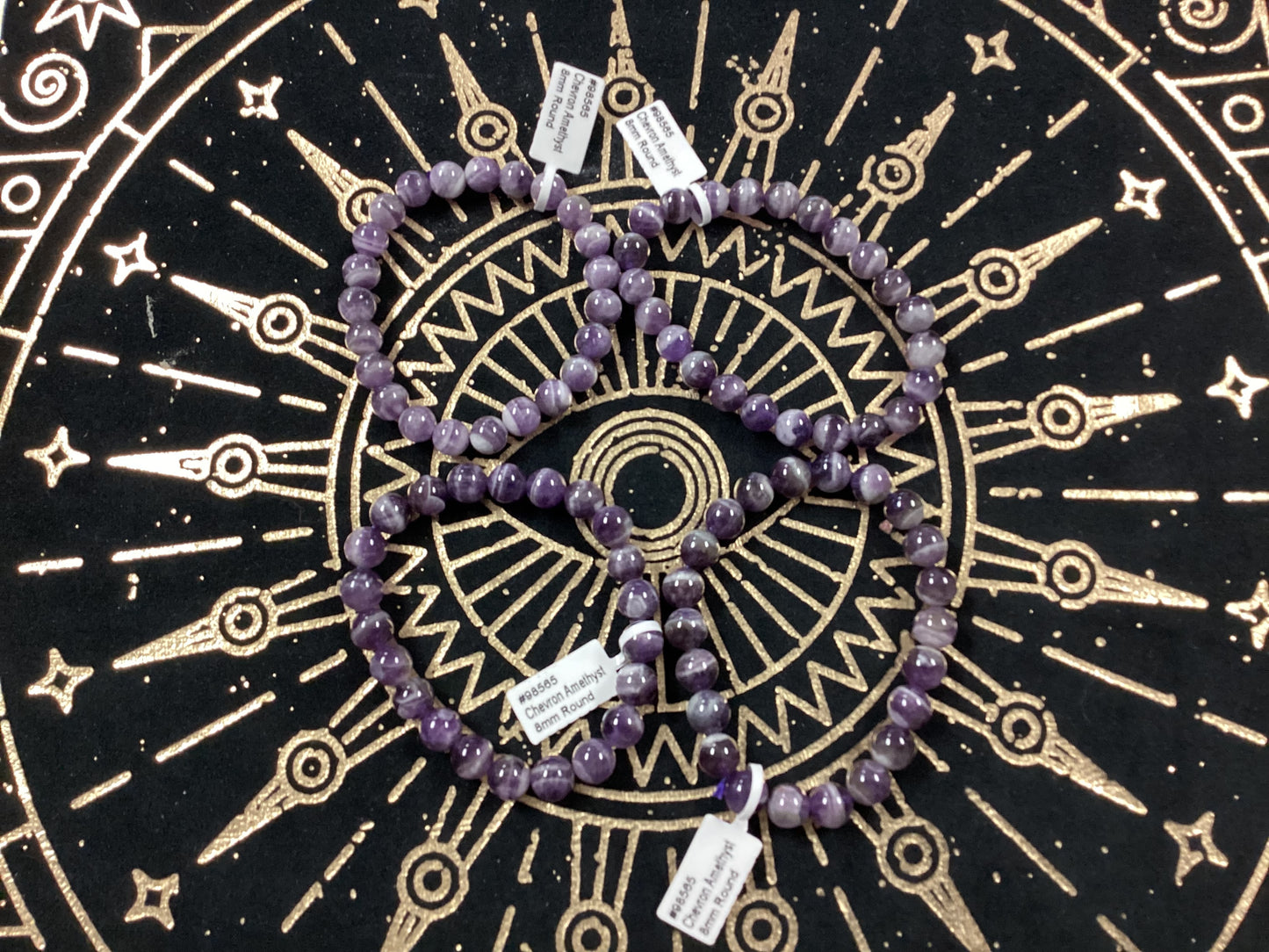 Elastic Bracelet - Chevron Amethyst