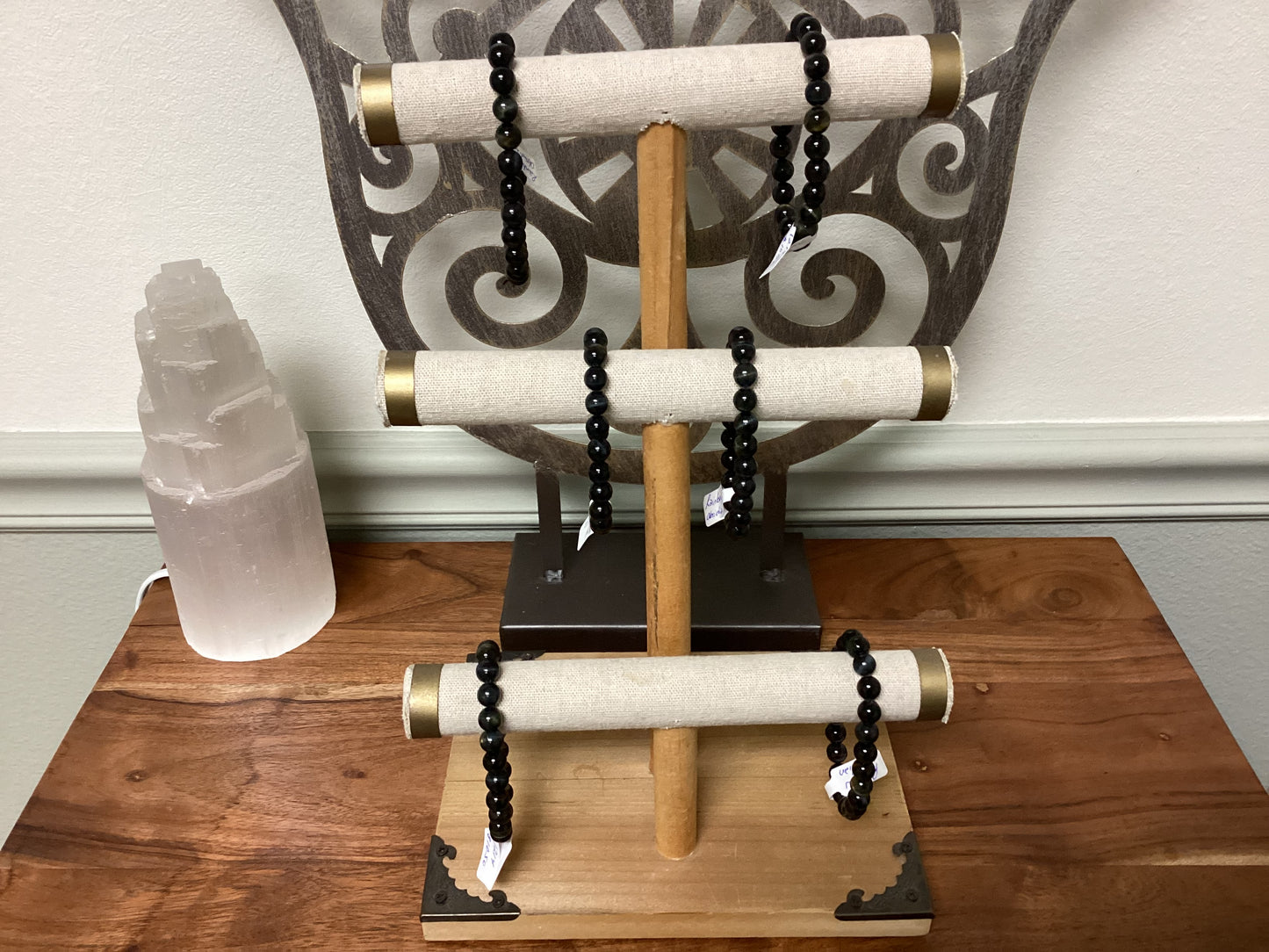 Elastic Bracelets - Rainbow Obsidian