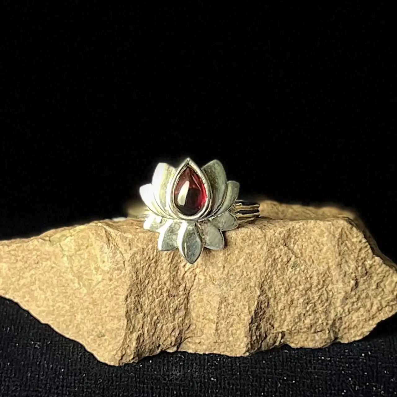 Garnet Ring Lotus