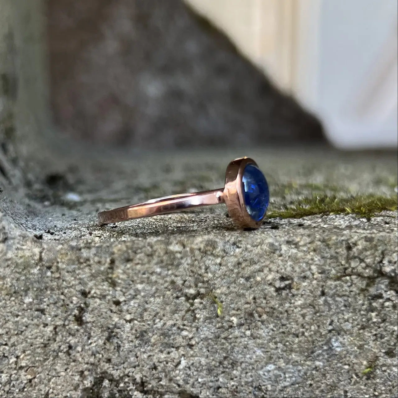 Lapis Lazuli Rose Gold Ring