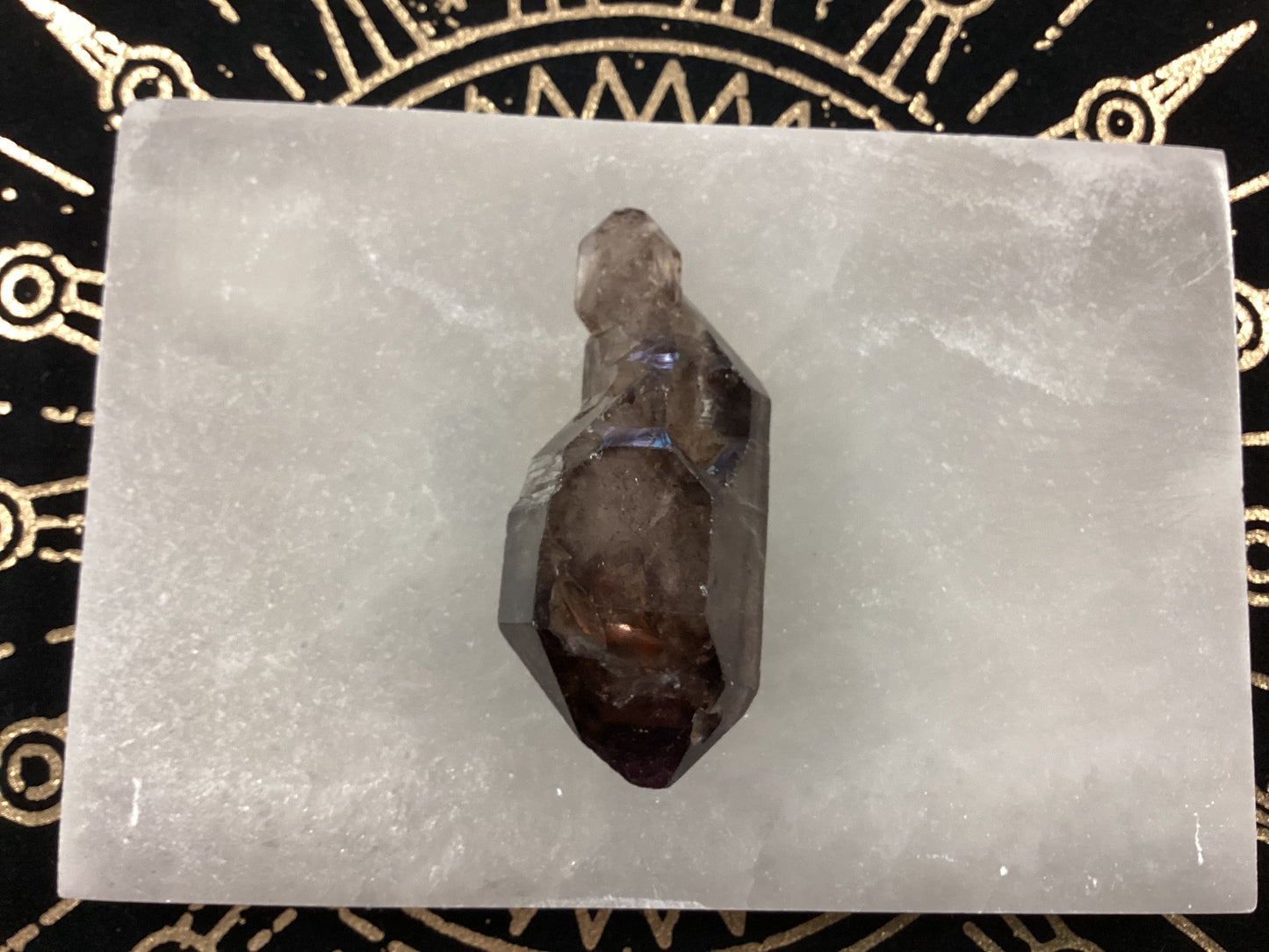 Smoky Amethyst Quartz Scepter Mineral Specimen