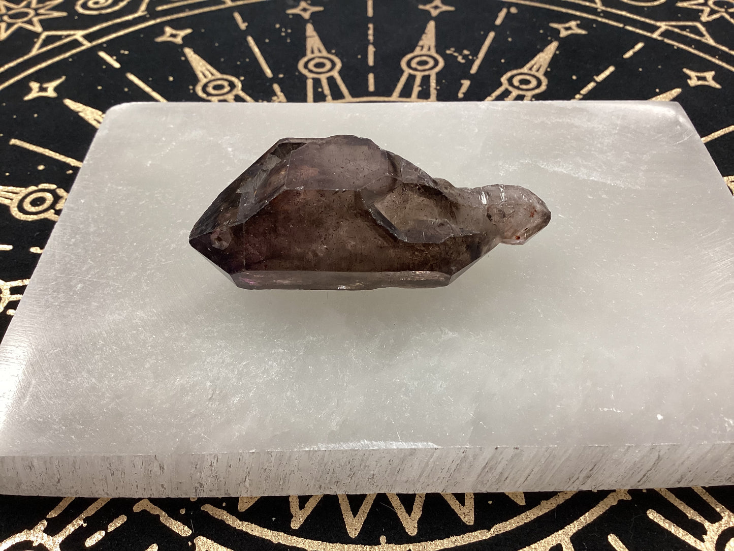 Smoky Amethyst Quartz Scepter Mineral Specimen