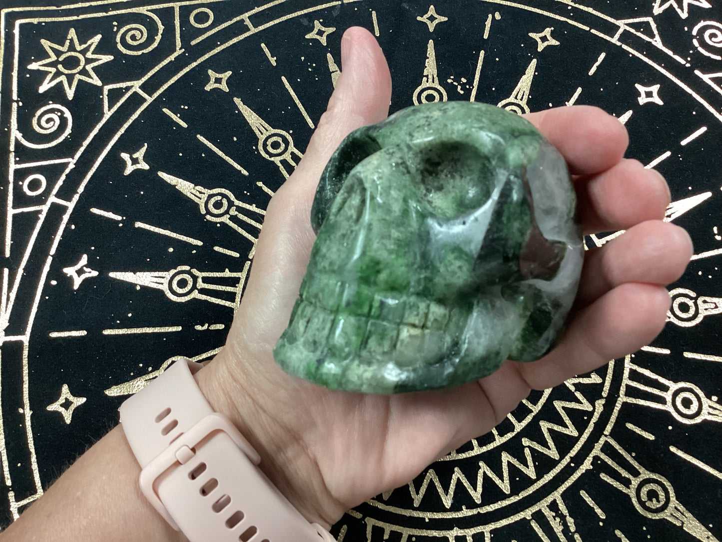 Epidote Crystal Skull - Large