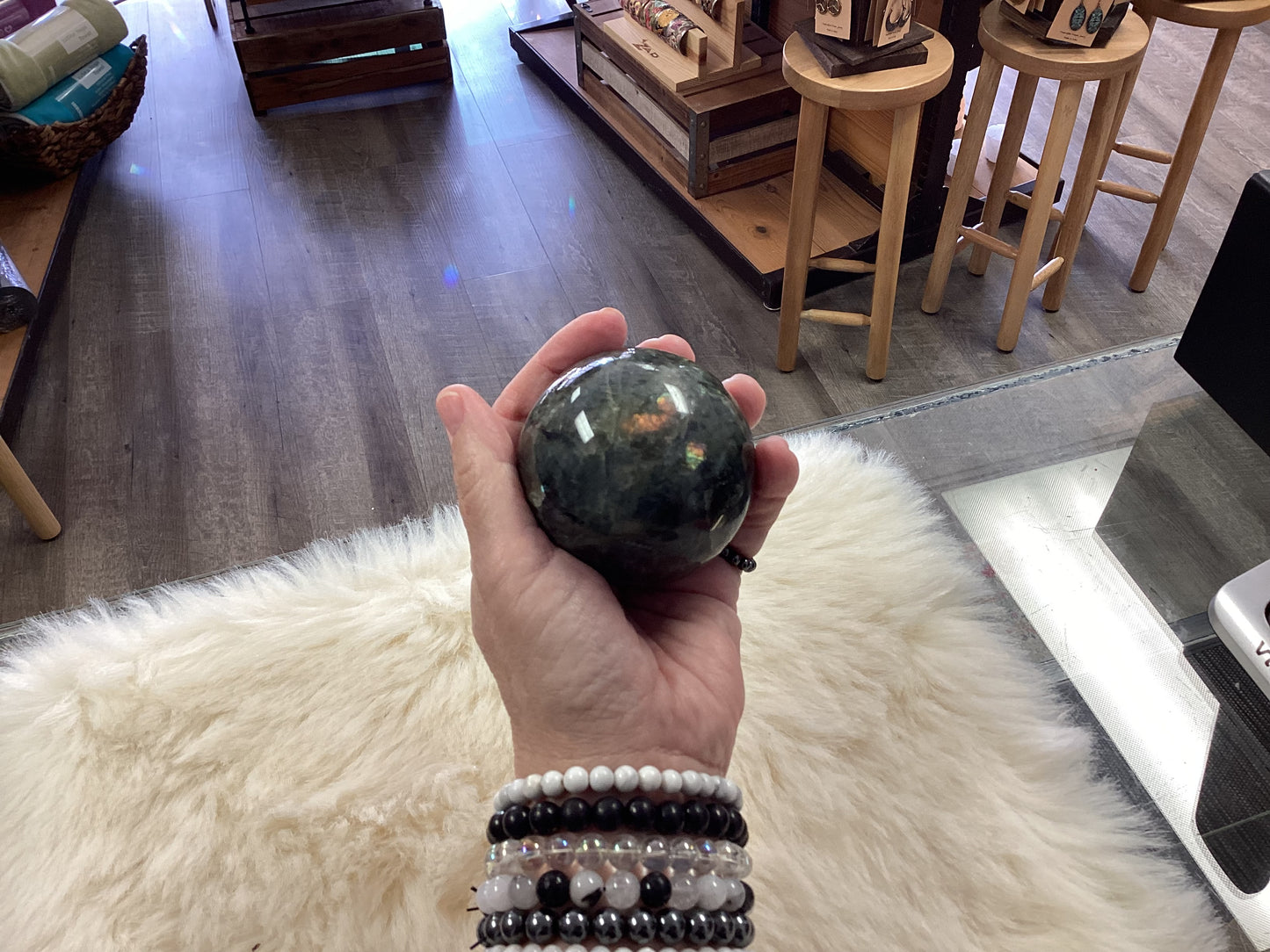 Labradorite Sphere - Medium