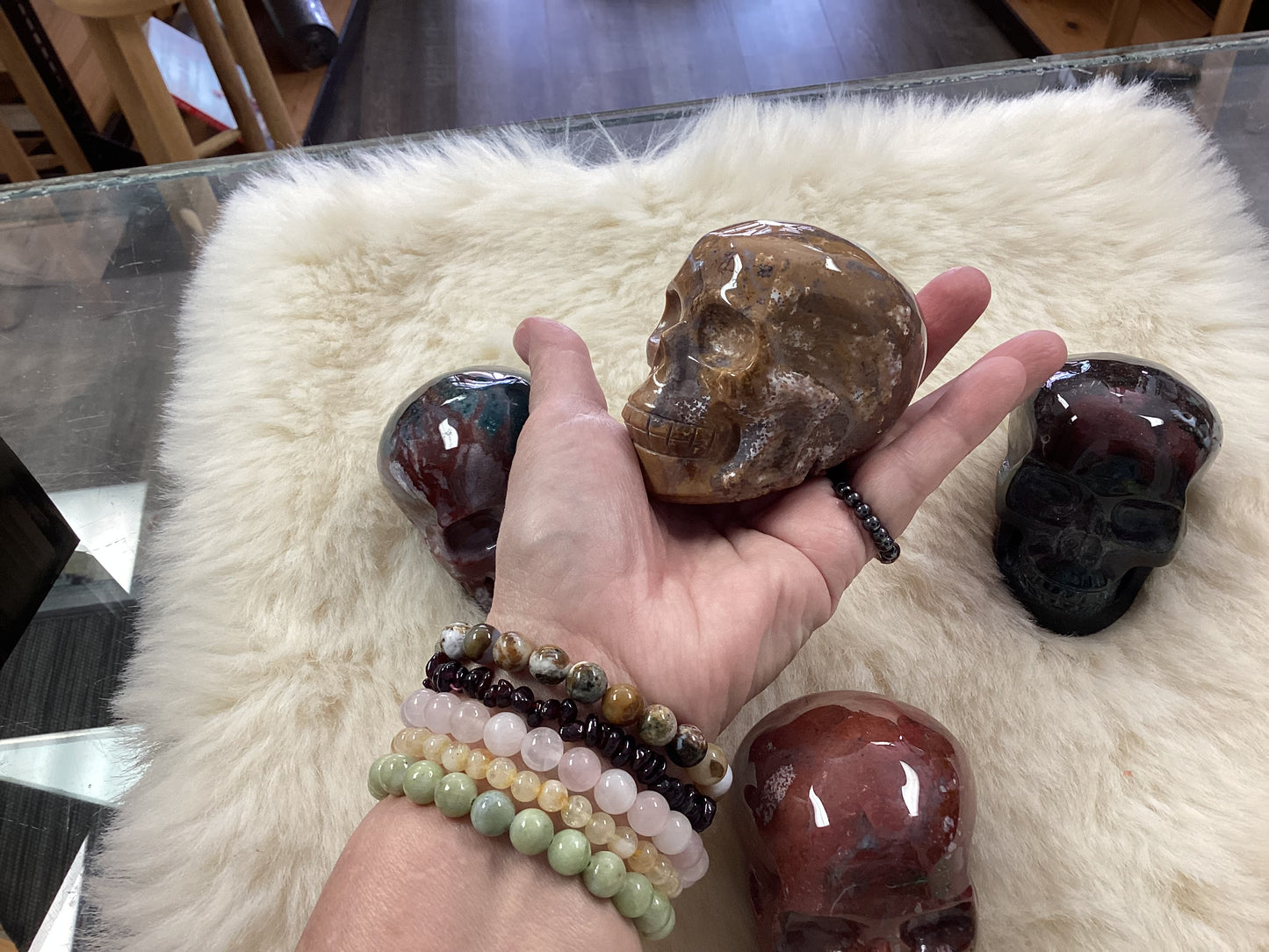 Ocean Jasper Crystal Skulls