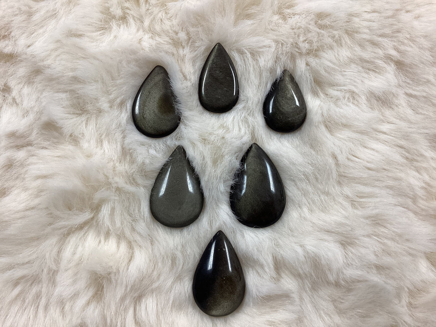 Gold Obsidian Tear Drop