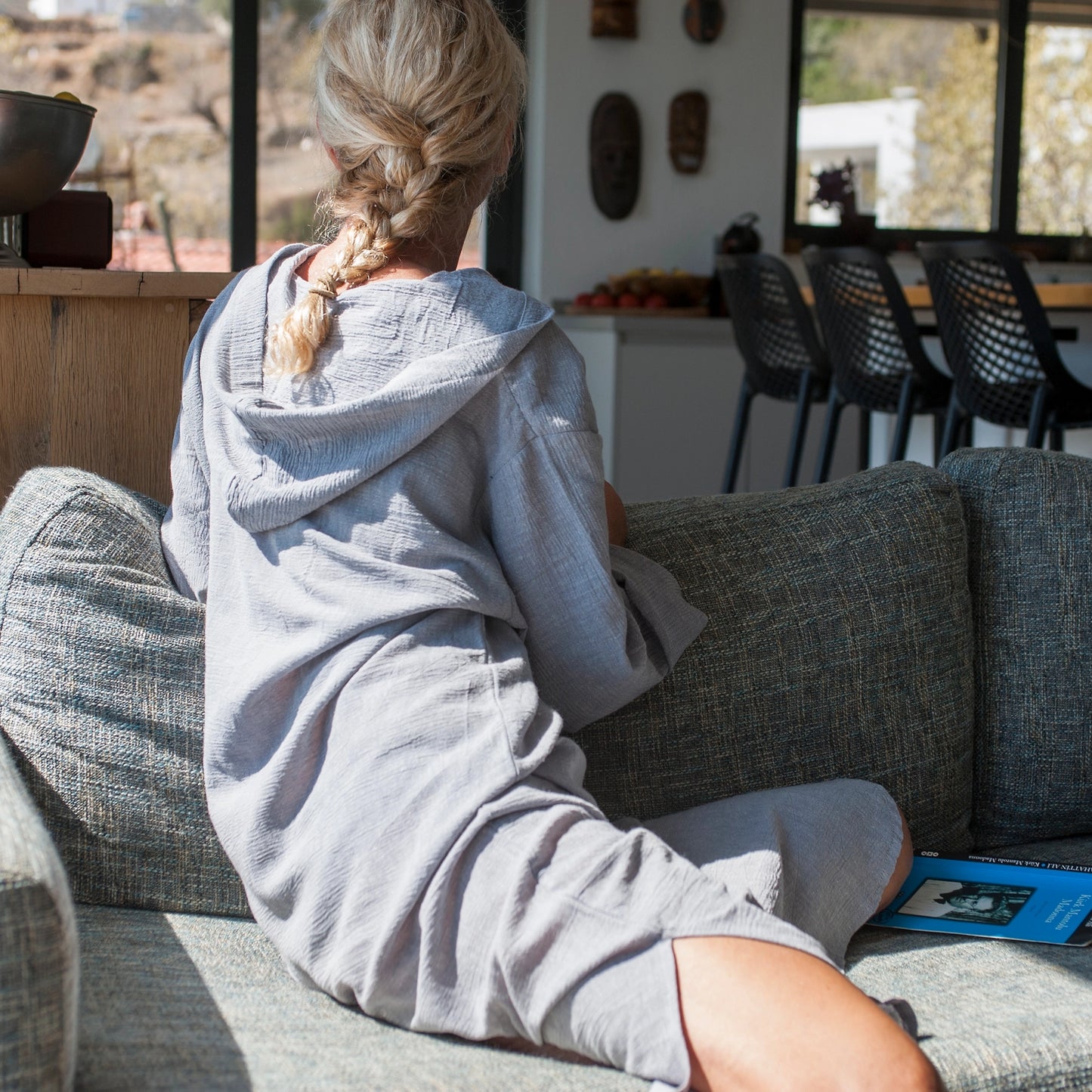 Hooded Caftan/Beach Cover-Up