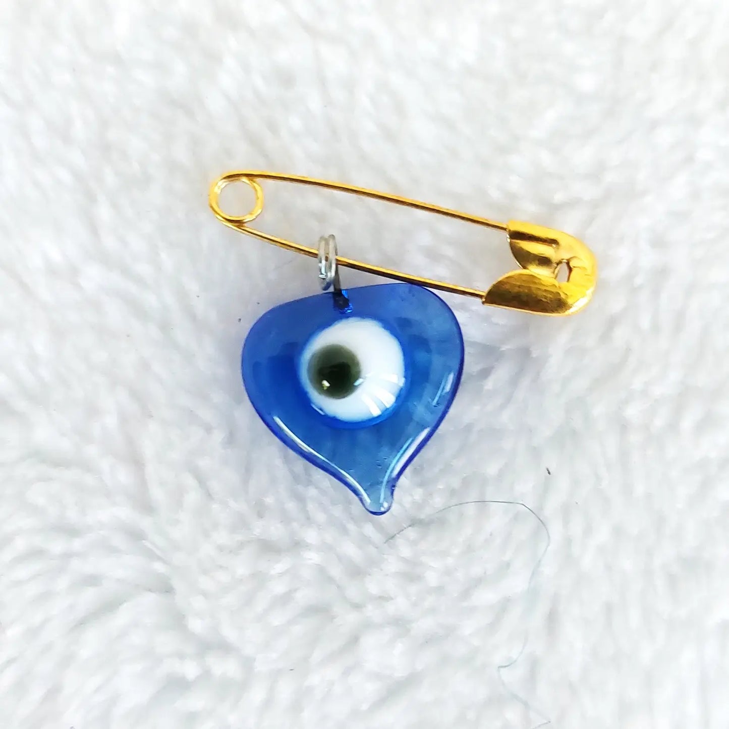 Evil Eye Heart Pin