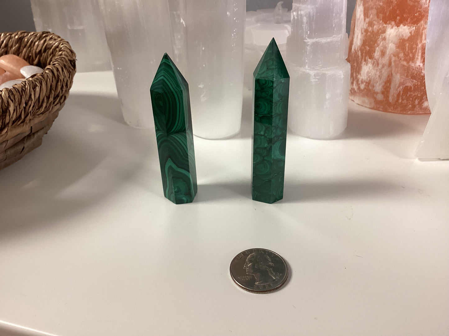 Malachite Obelisk Point - Small
