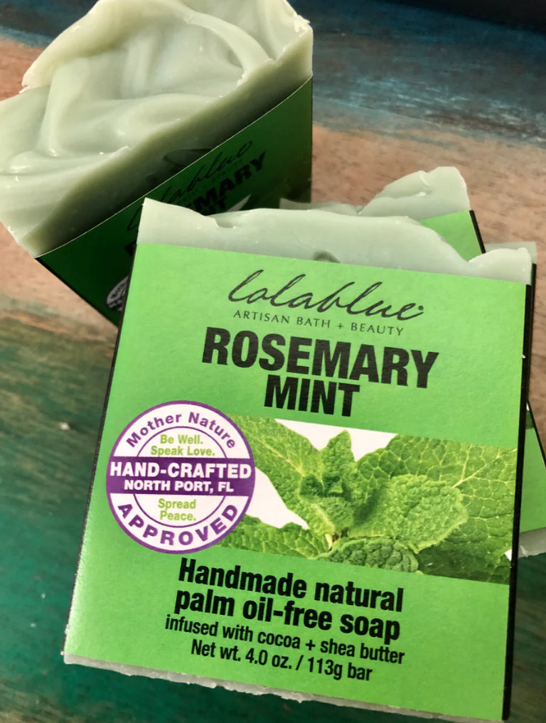 Lolablue Handmade Soap - Rosemary Mint