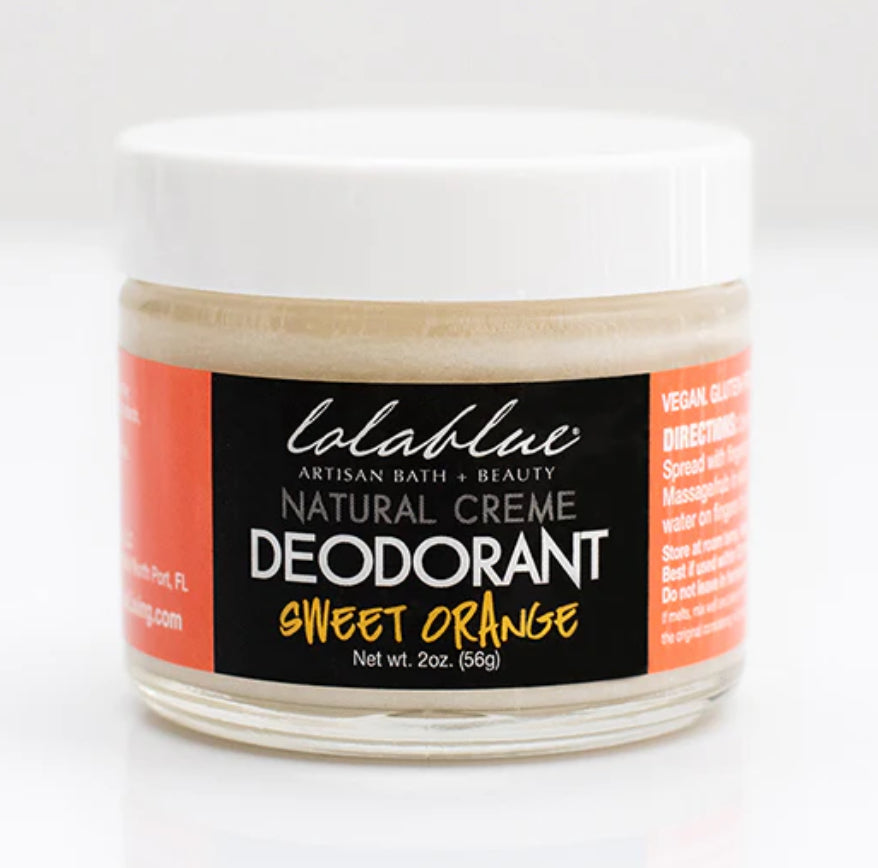 Lolablue Natural Creme Deodorant - Sweet Orange