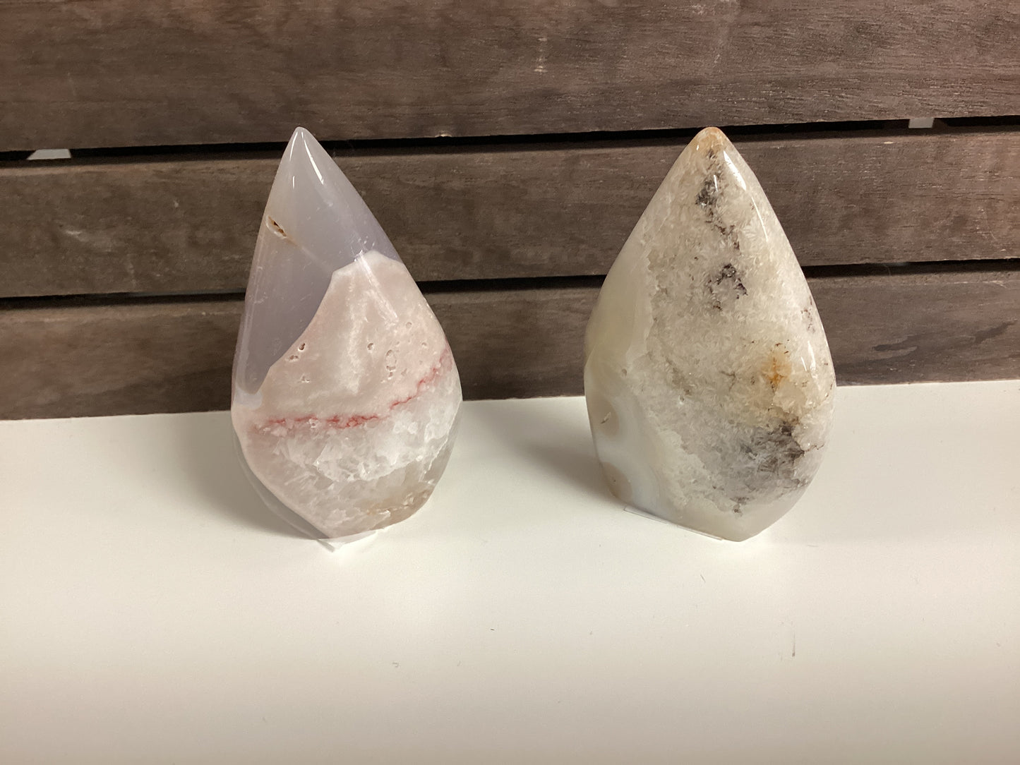 Natural Pink Amethyst Flower Agate Freeform - Medium