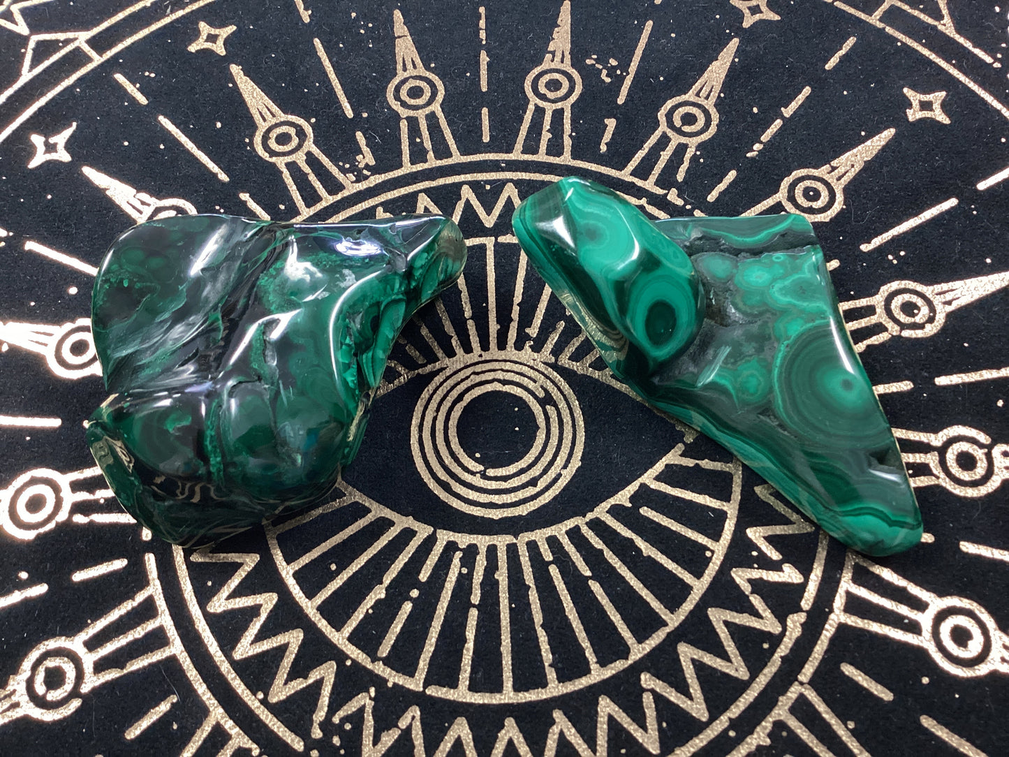 Malachite Free Form Slabs - Medium