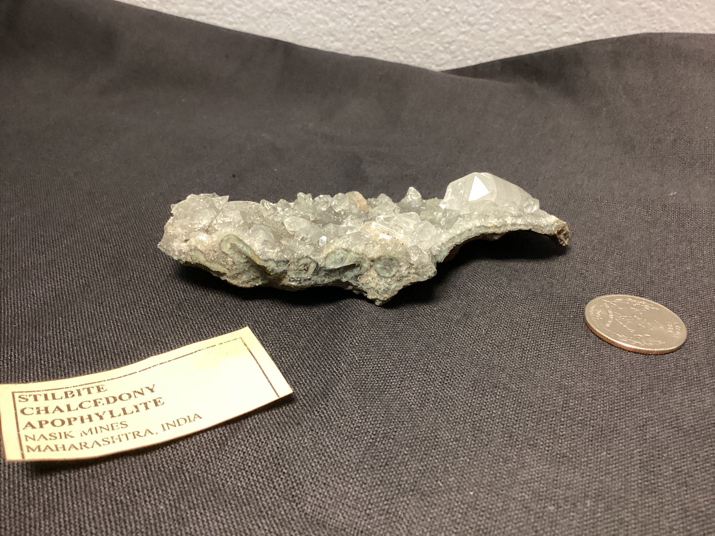 Stilbite Chalcedony Apophyllite Natural Crystal