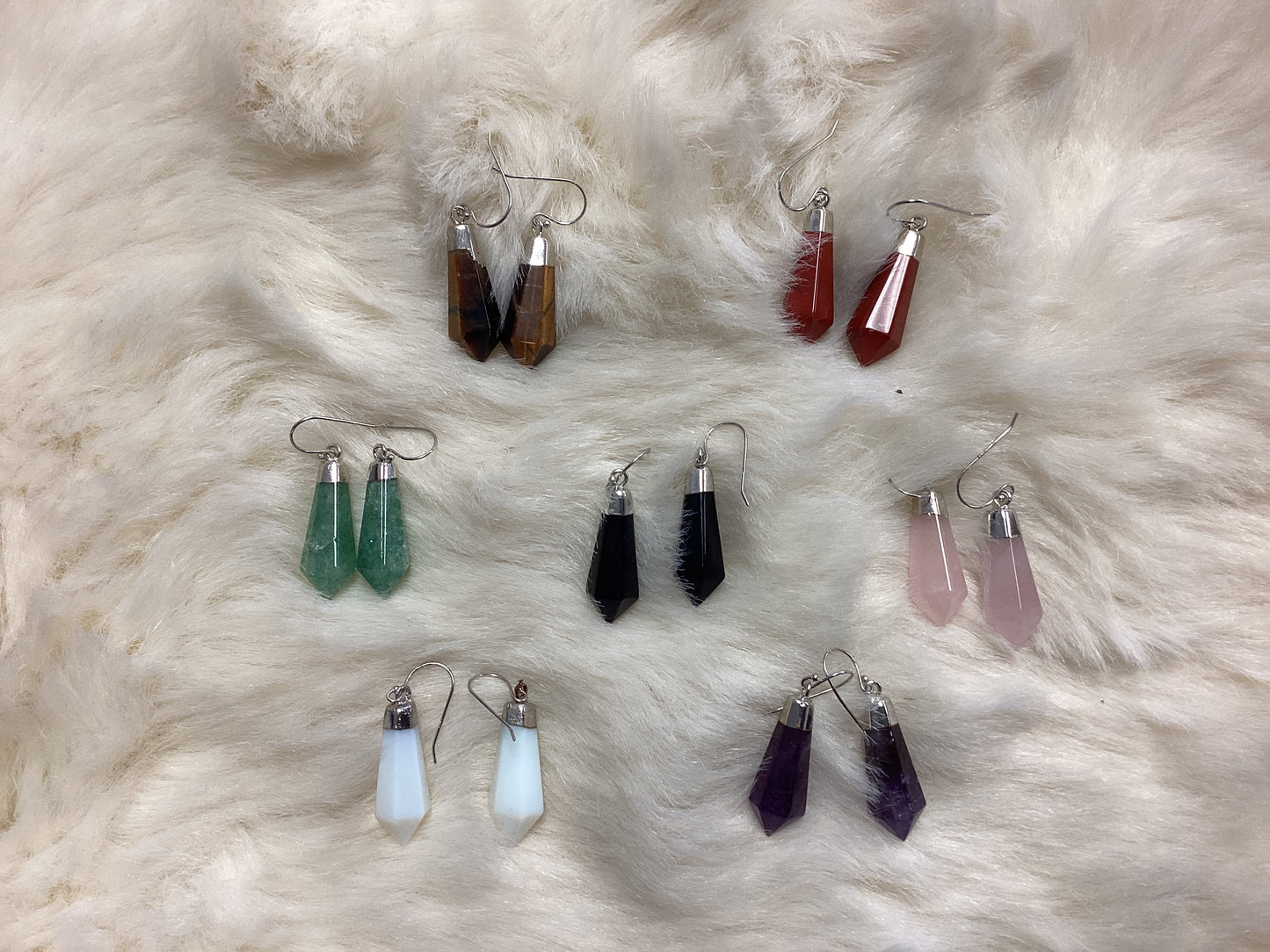 Crystal wand Earings