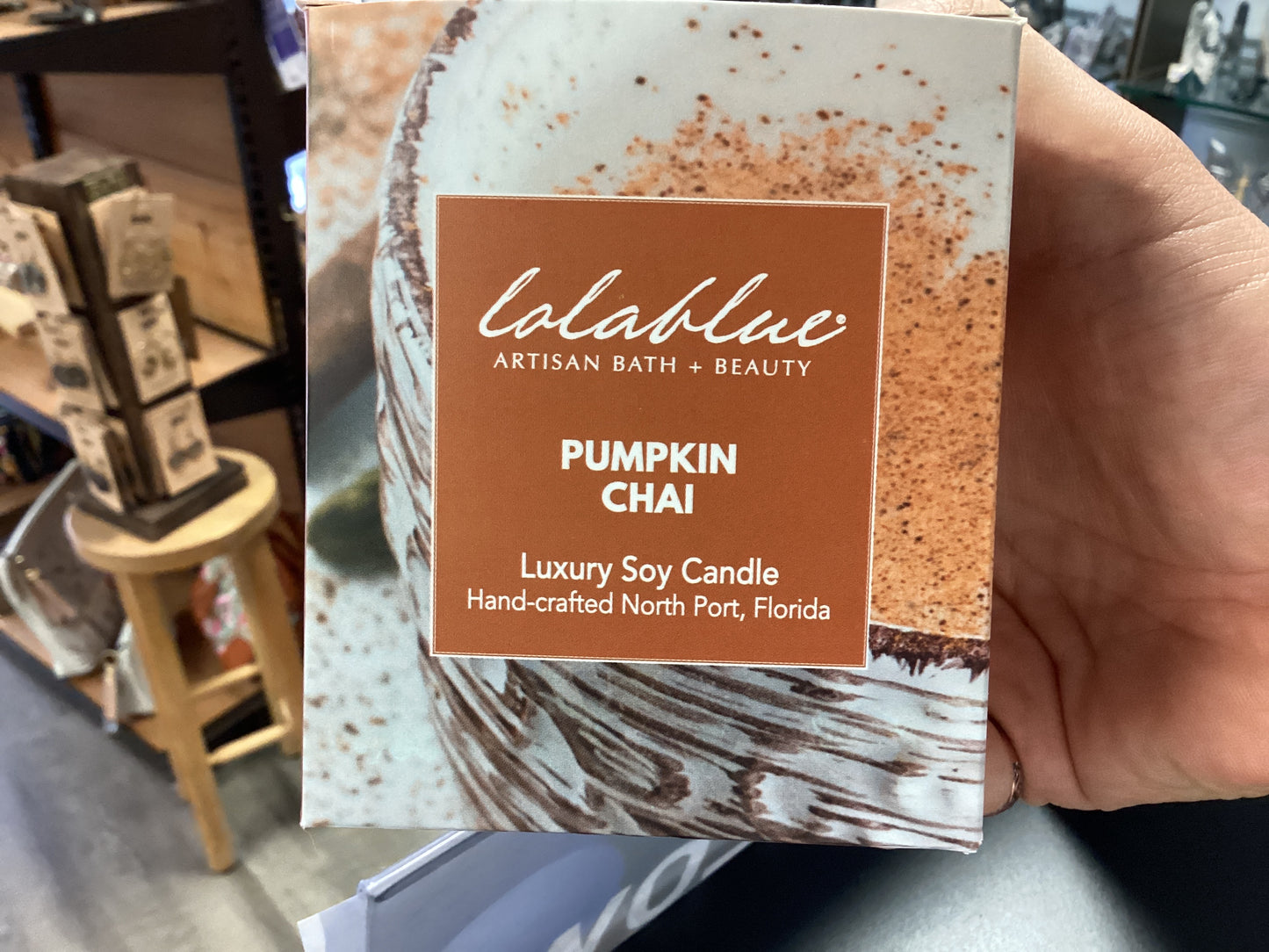 Lolablue Pumpkin Chai luxury soy candle