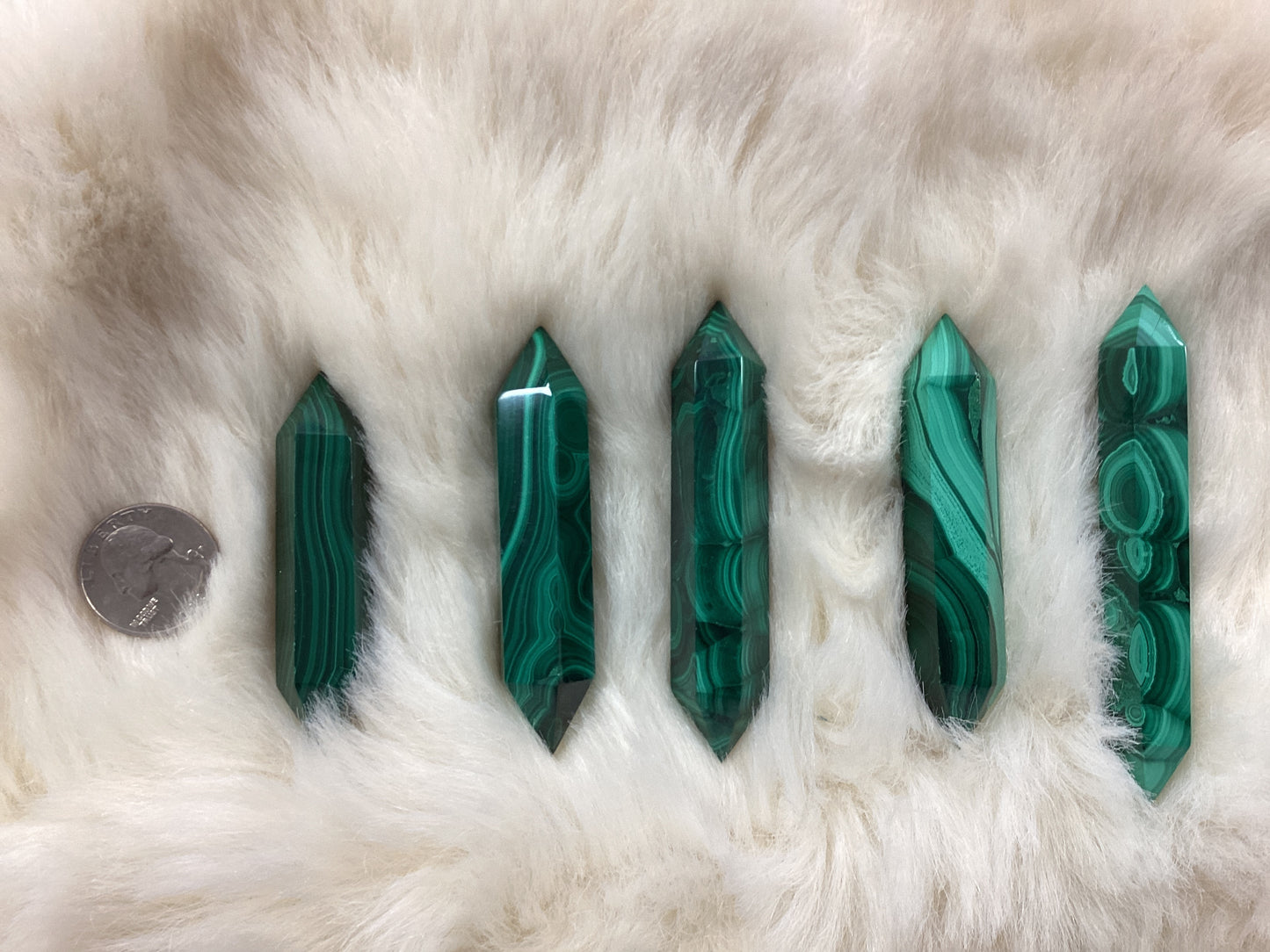 Malachite Double Terminated - lighter