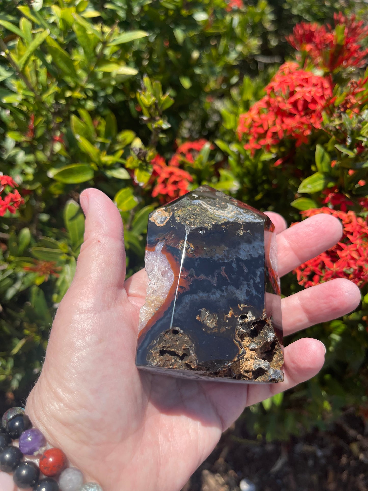 Druzy Agate Tower
