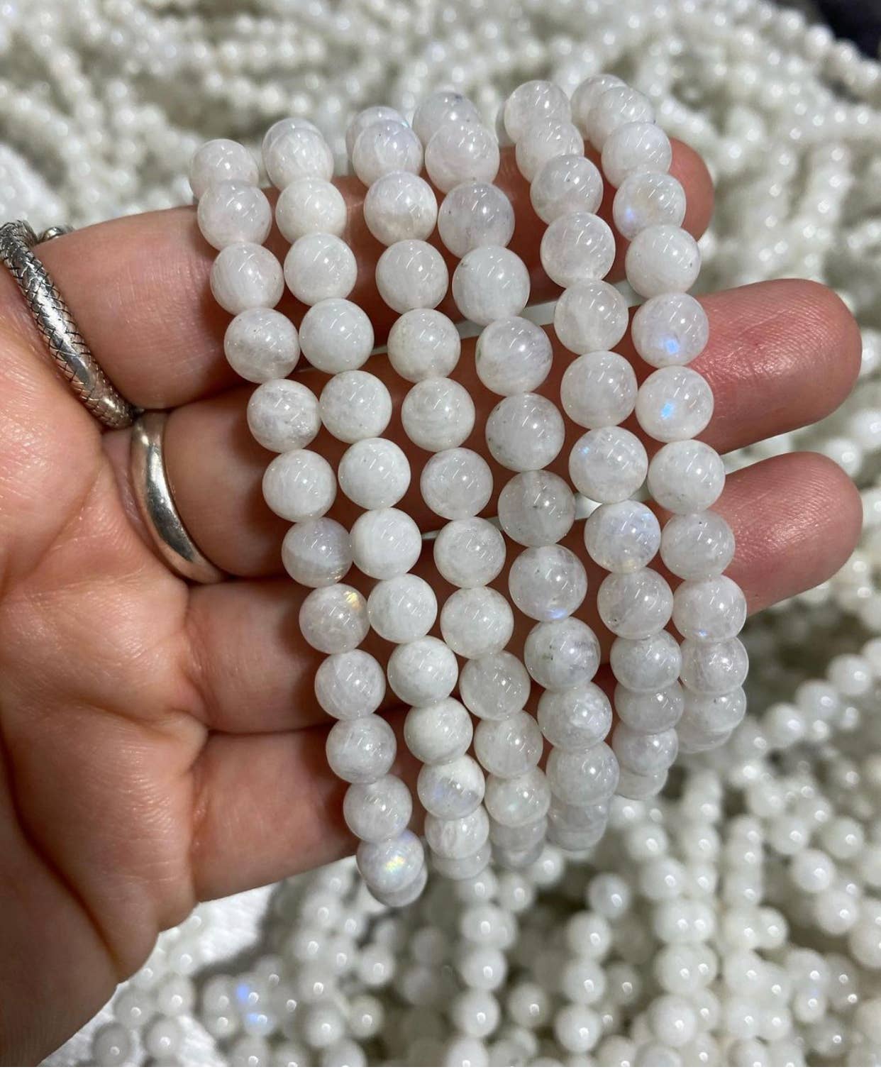 Elastic Bracelets - Moonstone