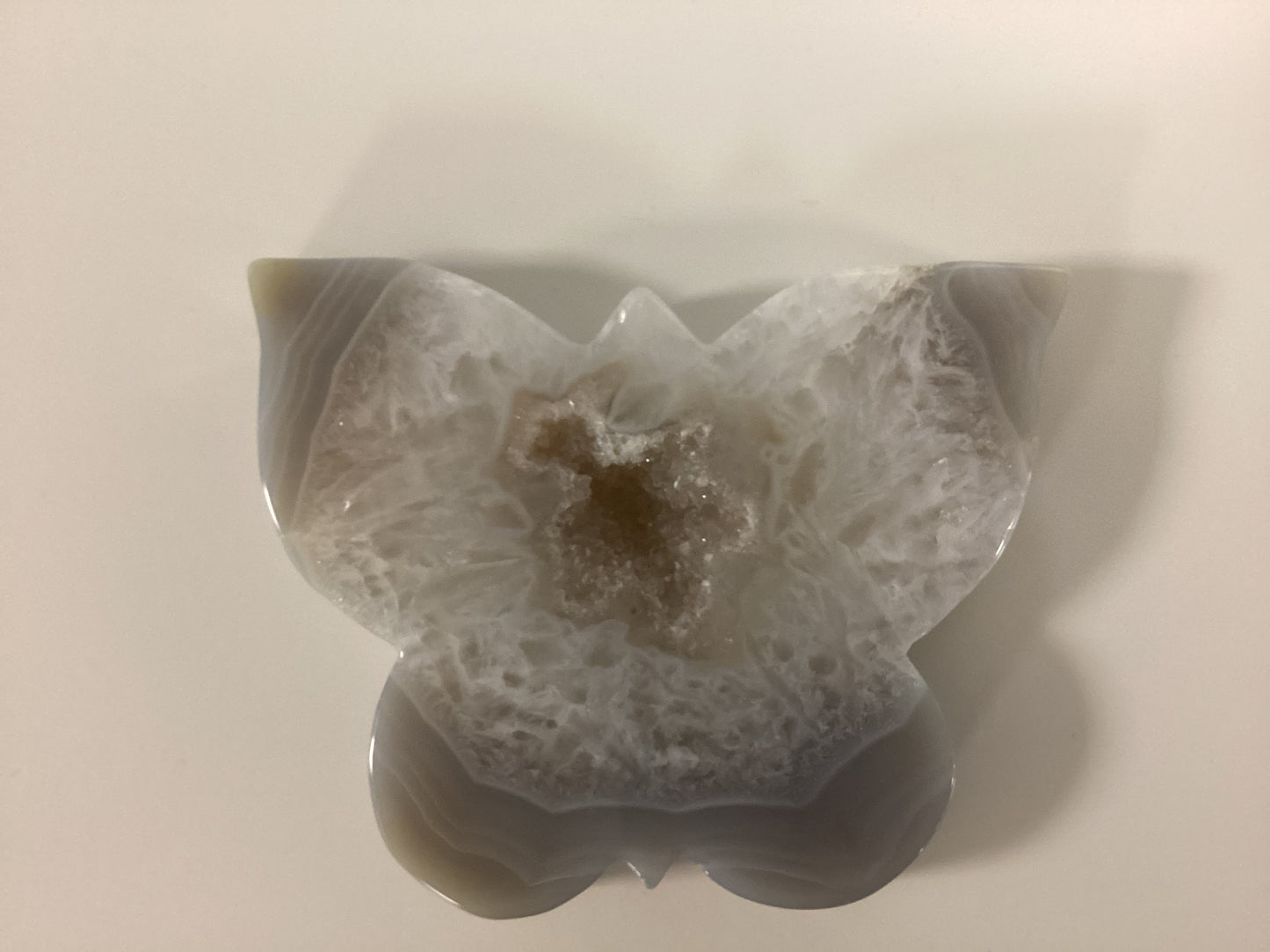 Natural Druzy Agate Butterfly Crystals