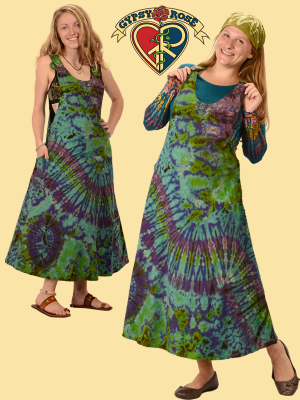 Gypsy Rose - Tye Dye Cotton Jumper Dress