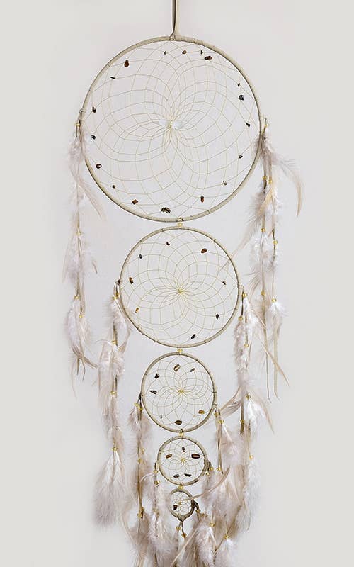 Dream Catcher - Generations - 5 Rings - Tan