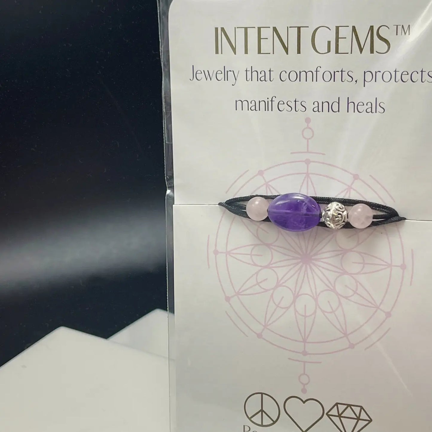Intent Gems - Rose Quartz & Amethyst Bracelet