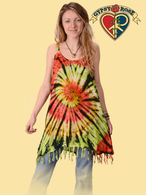 Gypsy Rose - Spiral Tye Dye Top Top