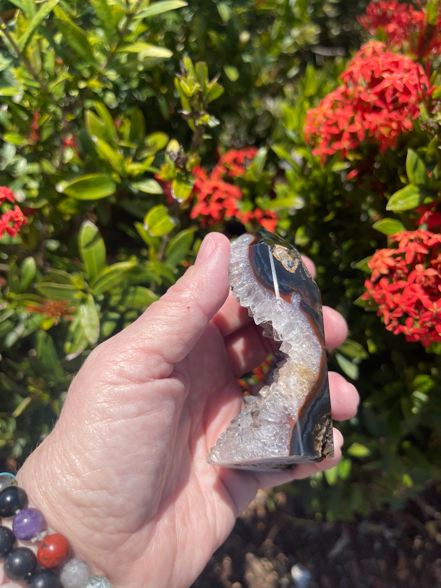 Druzy Agate Tower