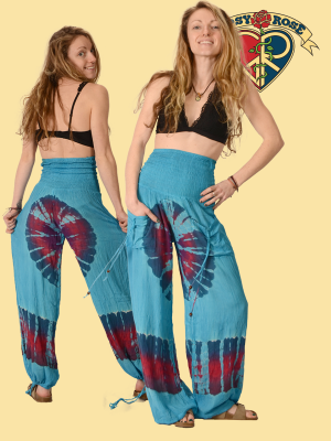 Gypsy Rose - Tye Dye Pants With Pockets Pants