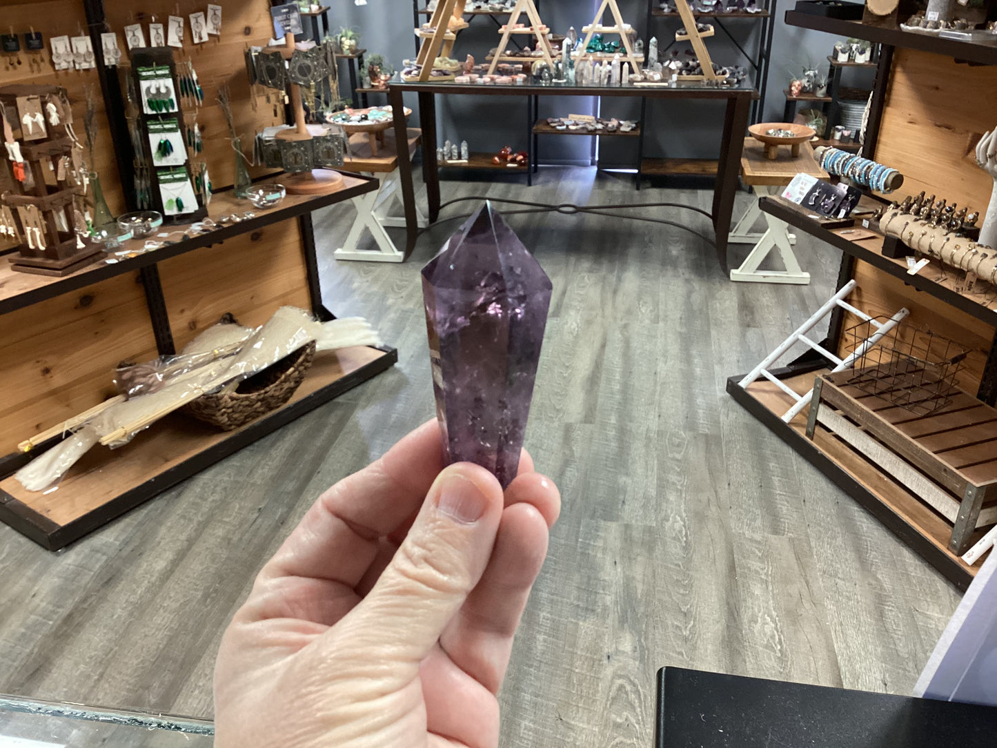 Natural Double Terminated Amethyst Obelisks