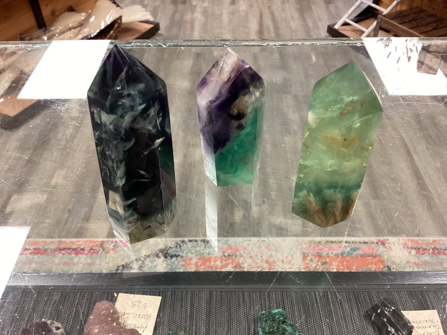 Feather Fluorite Obelisk Point - Medium