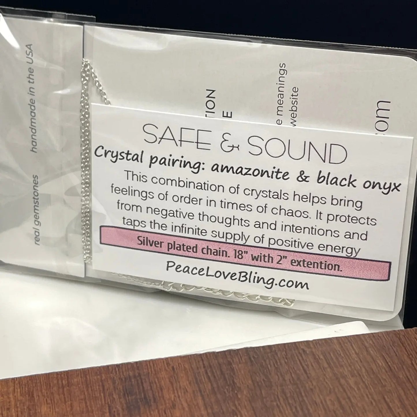 Intent Gems - Amazonite & Black Onyx Necklace