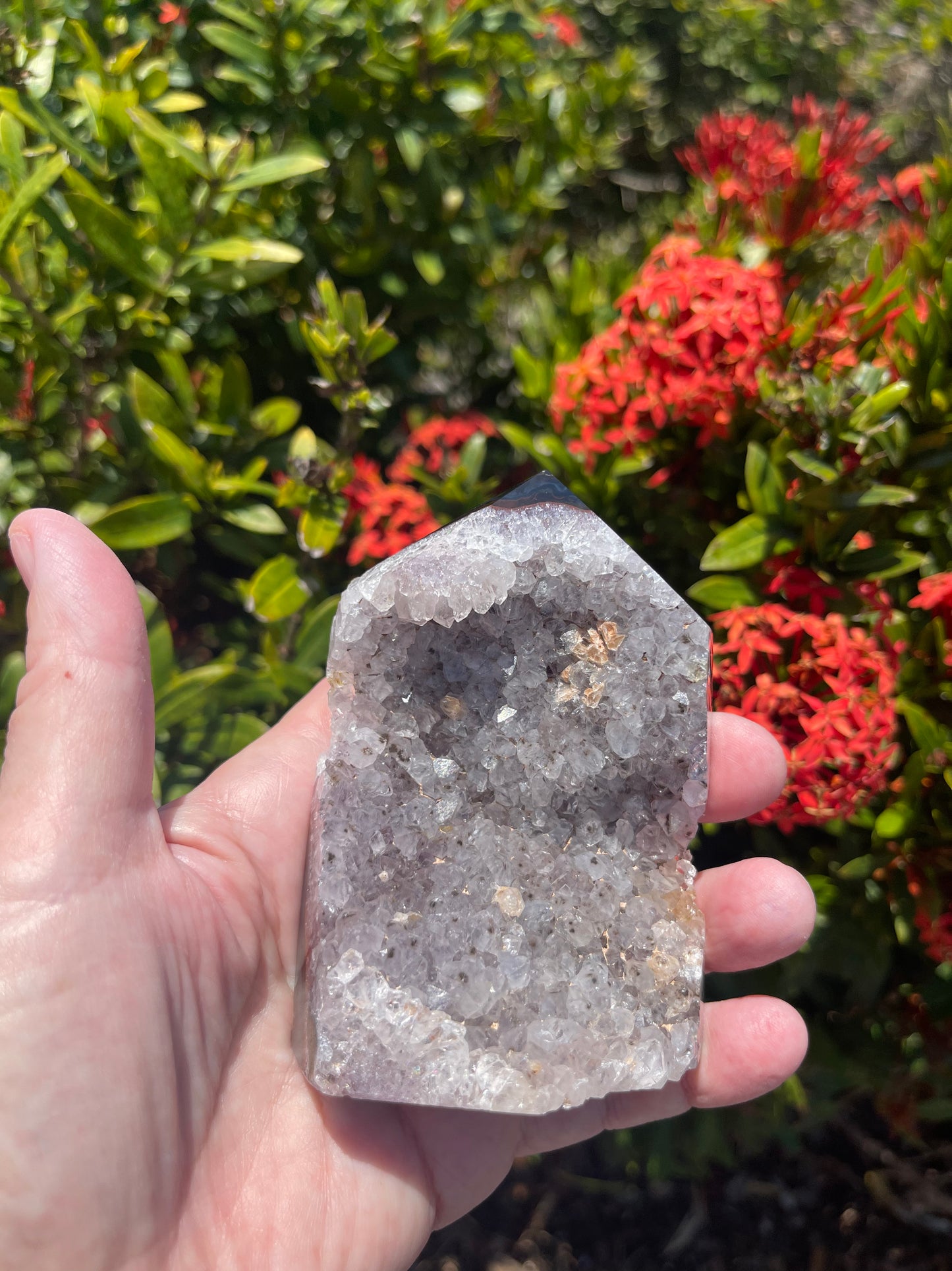 Druzy Agate Tower