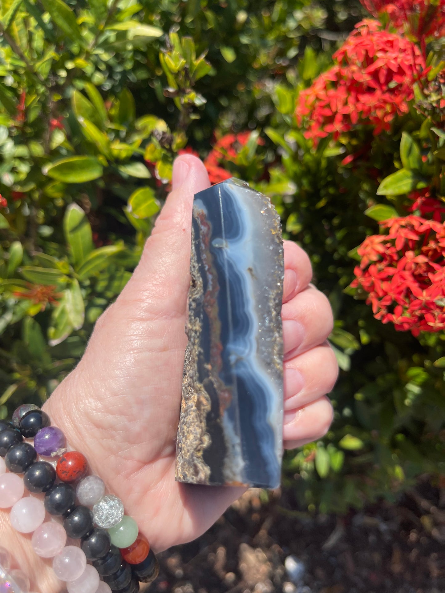 Druzy Agate Tower