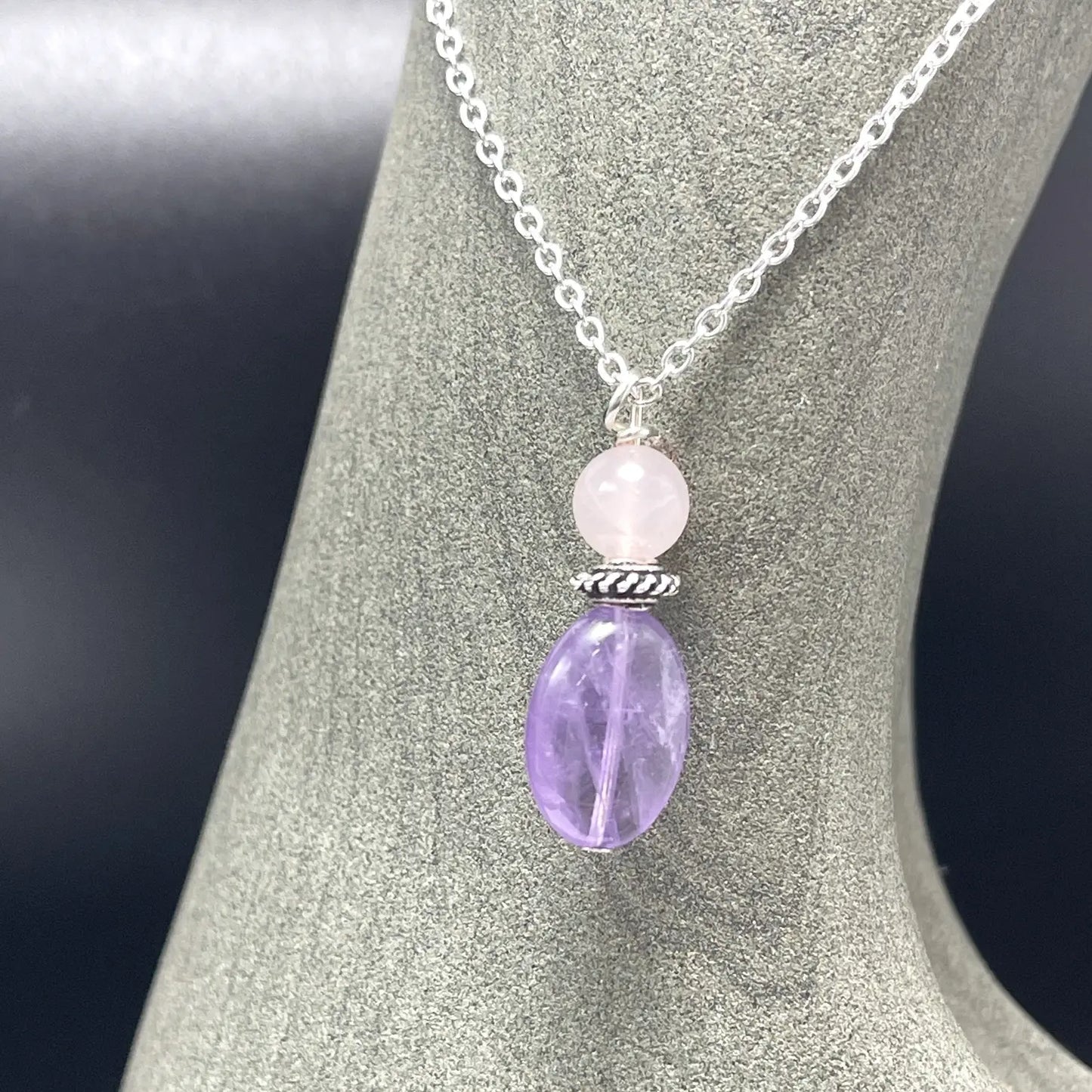 Intent Gems - Rose Quartz & Amethyst Necklace