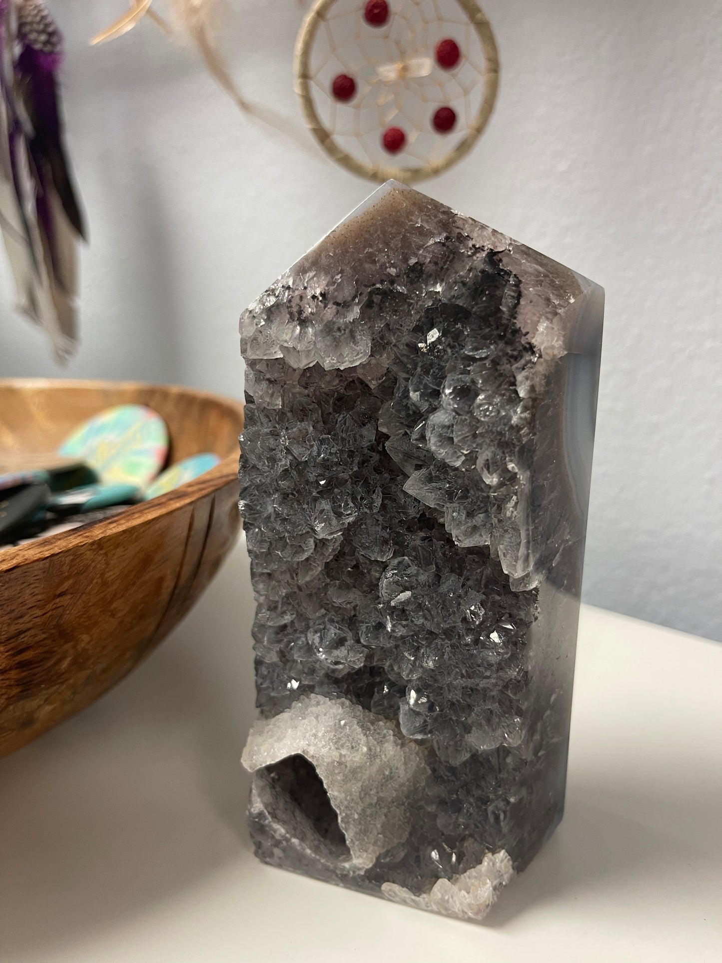 Druzy Agate Tower - Large