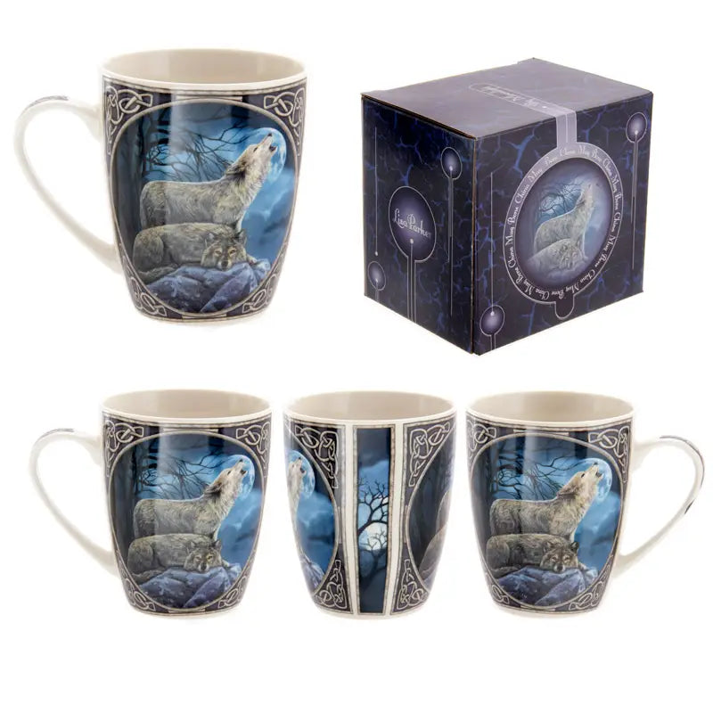 Lisa Parker Howling Wolf Porcelain Mug