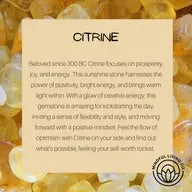 Crystal Clear Water Bottle with Citrine Stones