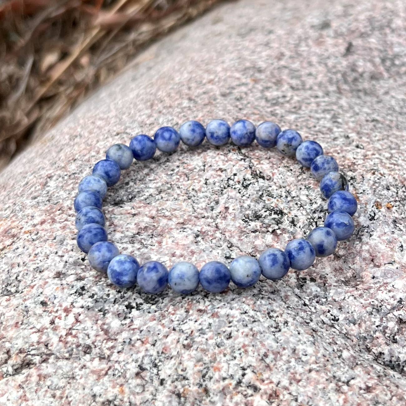 Elastic Bracelets - Blue Spot Jasper