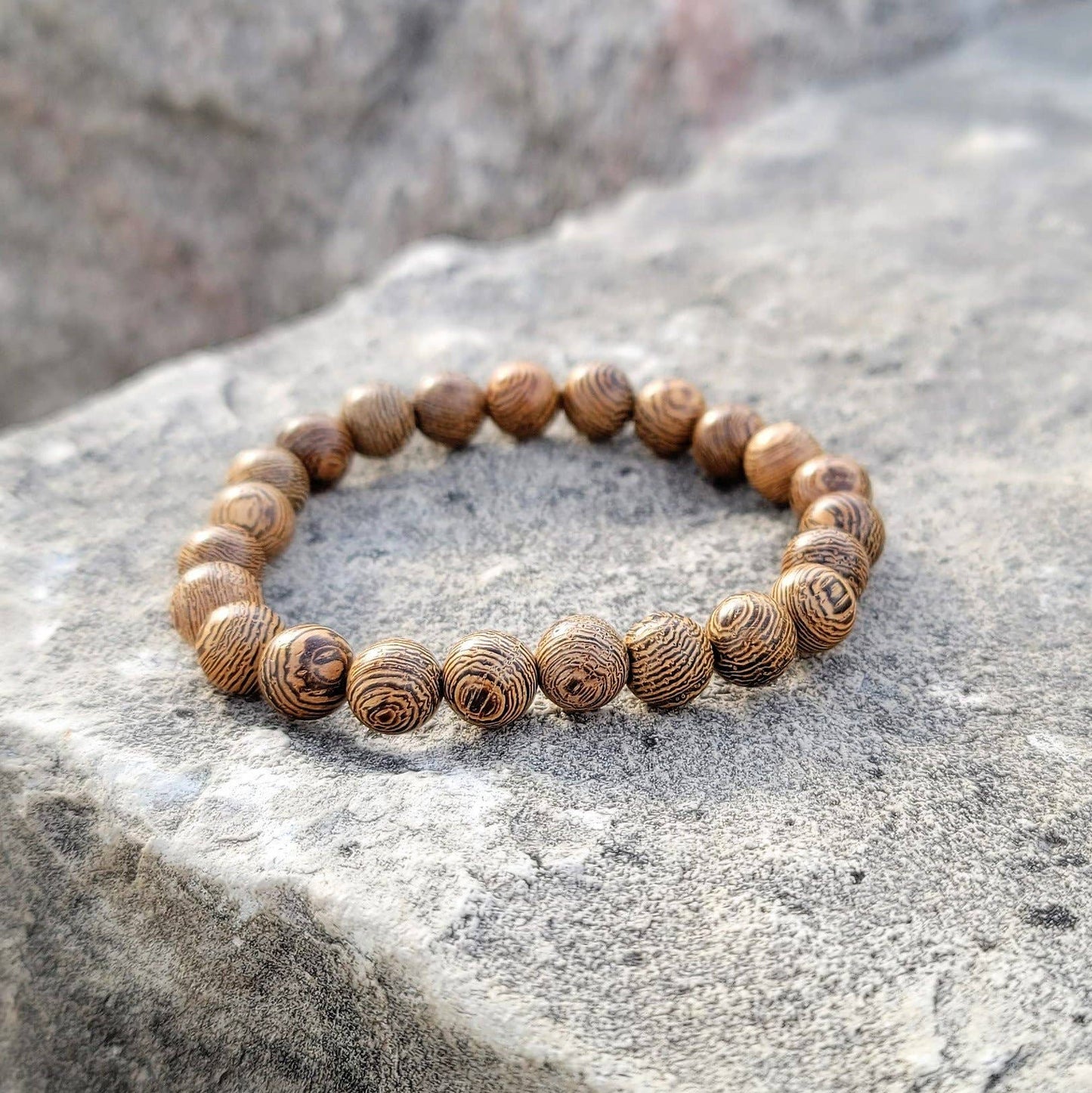 Most Radiant Beads LLC - Wenge Wood Stacker Bracelet