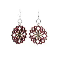 Dahlia Flower Blossom Earrings