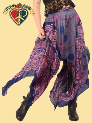 Honeycomb Mandala Tiered Fairy Cut Skirt