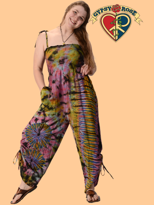 Lady Madonna Tie Dye Viscose Cinch Leg Jumper