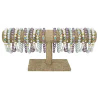 Facet Bead Evil Eye Bracelets