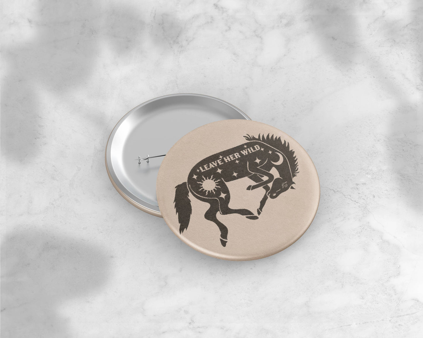 Leave Her Wild Horse Button