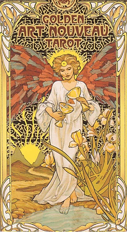 Golden Art Nouveau Tarot Cards
